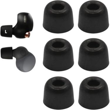 Imagem de Generic Pontas auriculares de substituição de espuma viscoelástica para fones de ouvido Sony WF 1000XM4/1000XM5, compatível com a série XBA MDR WF, tamanho G 3 pares, preto
