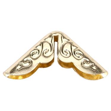 Imagem de 100 peças de protetores de canto de livro de metal, bronze de ferro, vintage, antigo, livro de recortes, protetor de canto para menus, álbum de fotos, diário