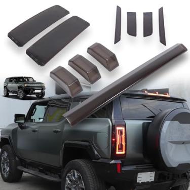 Imagem de Para Hummer EV Acessórios Luz de Corrida de Teto Luz Refletiva Traseira Alta Montagem 3º Terceiro Luz de Freio Traseira Luz Traseira Luz de Nevoeiro Protetor de Lente Transparente Conjunto de 10 (SUV)