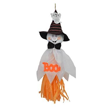 Imagem de Pingente de fantasma de terror do Dia das Bruxas, ornamentos para pendurar, enfeite de abóbora e caveira de bruxa para decoração de festa de haloween (C)