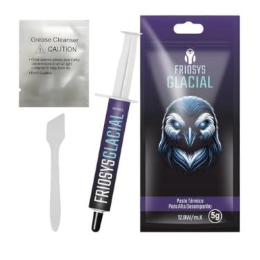 Imagem de Pasta Térmica Friosys Glacial 12.8w/mk 5g Seringa de Alto Desempenho