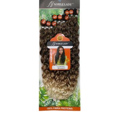 Imagem de Cabelo Fibra De Proteína Idêntico Ao Humano Cacheado 75cm lilian - bbl