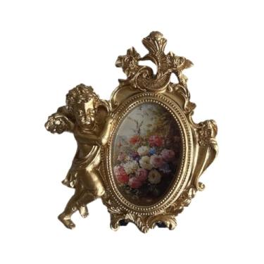 Imagem de Generic Moldura de foto vintage, ornamento elegante clássico com motivo de anjo em para decoração de corredor, livraria, sala de estar