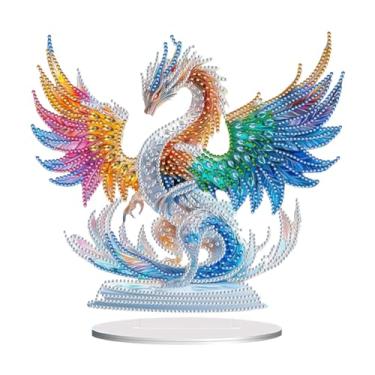 Imagem de Ceitura Dragon Special Shape 5D DIY Diamond Art Painting Tabletop Ornamento Kit Decoração de Mesa