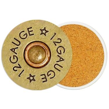 Imagem de Pacote com 2 porta-copos de cerâmica Cool Bullet Porta-copos absorventes para bebidas com base de cortiça, porta-copos para mesa de escritório café vinho cerveja bar tapete de copo 9 cm, presentes