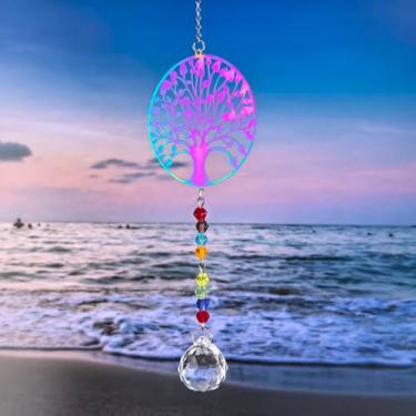 Imagem de Apanhador de sol de cristal para janelas – apanhadores de sol com prismas anjo sino de vento ornamento pendurado para Natal, casamento, jardim, decoração de casa, presente