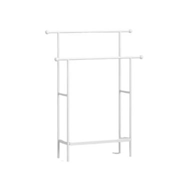 Imagem de porta-toalhas Toalheiro de chão para banheiro para armazenamento(Branco)
