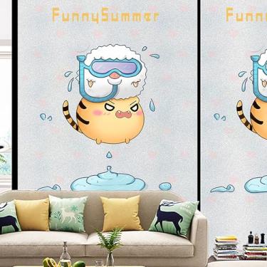 Imagem de Generic 1 peça película opaca película de janela adesivo tipo-BLT-138 PVC colorido 150 x 30 cm