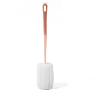 Imagem de ZJchao Escova de Garrafa de Esponja de Alça Longa (Rosa)