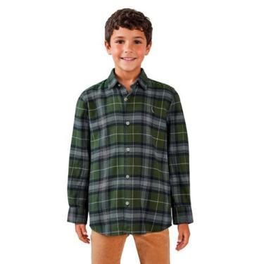 Imagem de Camisa Manga Longa Flanela Xadrez Reserva Mini, 06, Militar