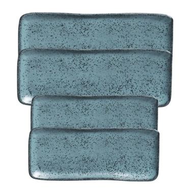 Imagem de Conjunto Com 04 Travessas Retangular Orgânico Night Sky Porto Brasil