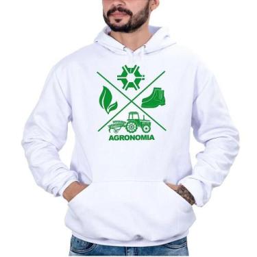 Imagem de Blusa Moletom Masculina Agronomia Bolso Canguru Conforto - Campero, P,