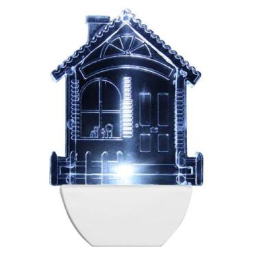 Imagem de Abajour Luz Noturna Led Casa 220 Volts Branco - 8780 - BRASFORT