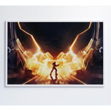 Imagem de Quadro Jogo Halo 60x40 Cm Vidro Impresso