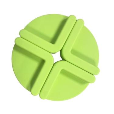 Imagem de ＫＬＫＣＭＳ Conjunto de 4 pés para tábua de corte e tapete de cozinha. Fáceis de usar, ideais para substituir os antigos, perfeitos para presentear. Resistentes, Verde