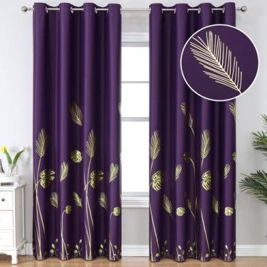 Imagem de Cortinas Estelar Textiler 132x259 cm Roxas Thermal Blackout