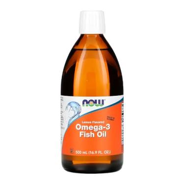 Imagem de Ômega-3 Fish Oil Now Foods 500ml Sabor Limão Importado