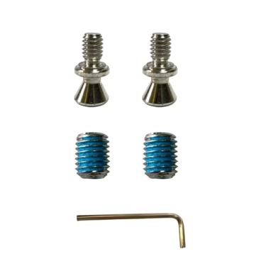 Imagem de Fixador de maçaneta de porta de geladeira WR01X11007 & WR01X11014 3031578 Conjunto de parafusos de maçaneta de geladeira para GE LG peça de reposição AP5668500 PS6447735 (pacote com 2)