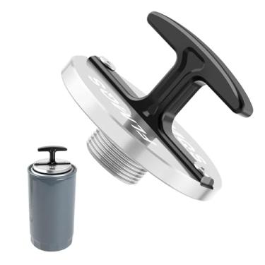 Imagem de FLMQS Ferramenta de plugue de filtro de óleo, ferramenta de plugue de filtro de óleo de liga de alumínio para Dodge Ram 2500, 3500, 4500, 5500 Cummins Turbo Diesel 5.7L 5.9L 6.4L 6.7L MO285 05083285AA