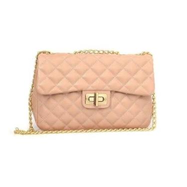 Imagem de Bolsa Feminina Transversal Maria Milão Matelassê Nude-Feminino