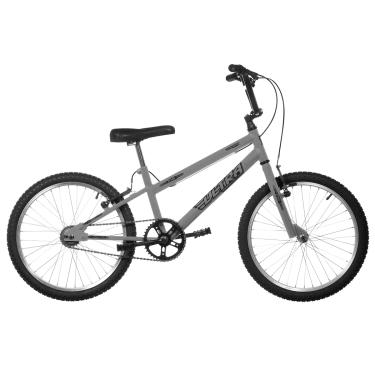 Imagem de Bicicleta de Passeio Ultra Bikes Esporte Rebaixada Garfo Reforçado Aro 20 Freio V-Brake Infantil Juvenil Cinza Fosco (Space Gray)