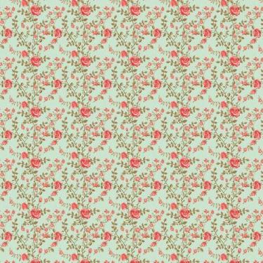 Imagem de Papel De Parede Floral Flores Vermelhas E Verde Adesivo Sala - LRP