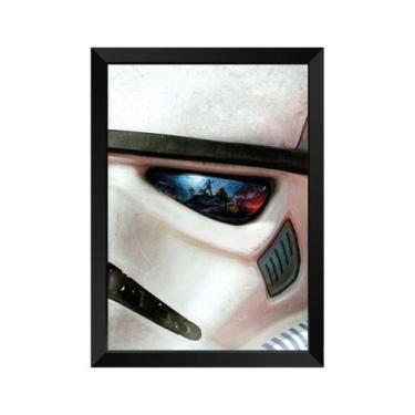 Imagem de Quadro Decorativo Soldado Clone Face com acrílico A4 - Kolor