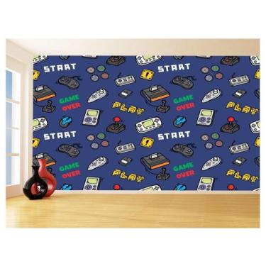 Imagem de Papel De Parede 3D Infantil Controle Game Jogo 3,5M Azs206 - Você Deco