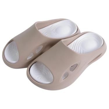 Imagem de Chinelo Babuche Feminino CORFLY EVA Ortopédico Nuvem com Drenagem Confortável Leve e Antiderrapante (Khaky, Adulto, 33, Faixa Numérico, BR, 34, M)