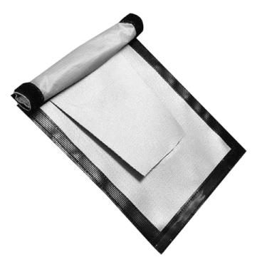 Imagem de Baoblaze Tapete à prova de fogo, manta retardante de chamas, suprimentos de fibra de vidro, tapete reutilizável para camping, tecido à prova de fogo para, 20x23cm