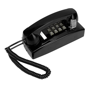 Imagem de SUNGOOYUE Telefone Vintage Montado na Parede, Construção Em ABS e Metal, Toque Mecânico de Gongo Duplo, Controle de Volume Ajustável, para Uso Em Hotéis Em Escritórios Domésticos