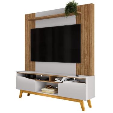 Imagem de Estante Home Tv 75 Pol 180 Cm Atalaia Cinamomo Off White Bechara