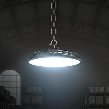 Imagem de Luminaria Led Industrial 100w 6500K 220v Ip65 Preto Cod: ALUT010012 Al