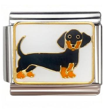 Imagem de NOOFNO Berloque de 9 mm para pulseira italiana, elos de corrente de joias de aço inoxidável faça você mesmo, animal de estimação, One Size, Aço inoxidável, Sem Pedra Preciosa