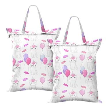 Imagem de SEHANY 2 peças de sacos grandes de lavanderia com alça, à prova d'água, bolsa de roupa para viagem e natação