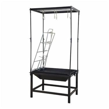 Imagem de Estação Churrasco Fogo Chão Lareira Aço E Varal 63x44x43cm