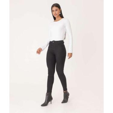 Imagem de Calça Feminina Sarja Skinny Biotipo-95022, Preto, 36