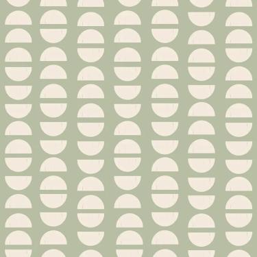 Imagem de Papel de Parede Revoada Café Verde e Branco 4464