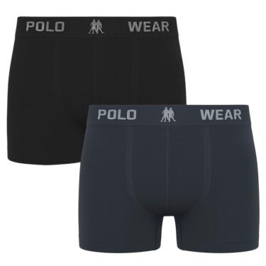 Imagem de Kit 2 Cuecas Boxer Polo Wear Masculina