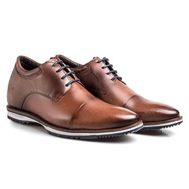 Imagem de Sapato Inglês Masculino Rafarillo Palmilha De Elevação Couro Marrom 41