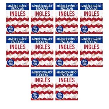 Imagem de Ciranda Cultural Kit 10 Minidicionários Escolar Inglês