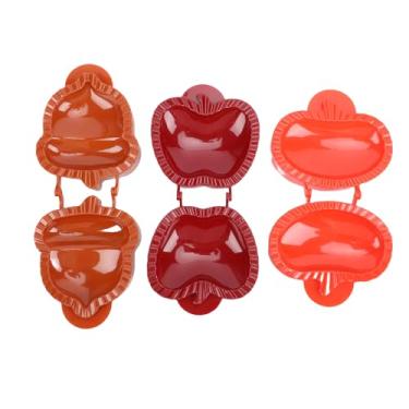 Imagem de Zerodis 3 PCS Hand Pie Maker, Mini Hand Pie Mold Dough Presser Pocket Maker Set Xmas Tree Pumpkin Shape Manual Press para Fazer Biscoitos, Crostas, Doces e Muito Mais