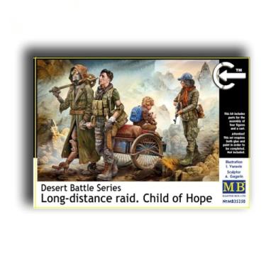 Imagem de Master Box 35250 1/35 Desert Battle Series Long-Distance raid Child of Hope Plastic Figures kit