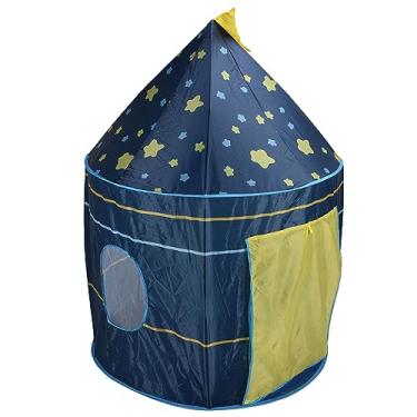 Imagem de Generic Castelo de Princesa de Brinquedo para Crianças, Fácil de Limpar e Transportar, Material Seguro, Adequado para Jogos Infantis, Barraca de Brincar Interna (céu estrelado azul)