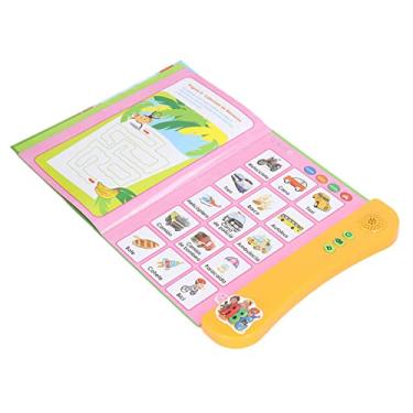 Imagem de Generic Livro de Som para Aprendizagem de Espanhol Com Vários Tópicos, Melhora a Criatividade para Crianças de 3 Anos ou Mais, Brinquedo Educacional Multifuncional, Material Plástico (Laranja)