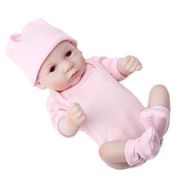 Imagem de Naroote Boneca de bebê de Silicone Brinquedo Infantil Realista para Meninas 10 Tamanhos, Material Seguro para Brincadeiras Divertidas, Presentes de Aniversário para Crianças (#11)