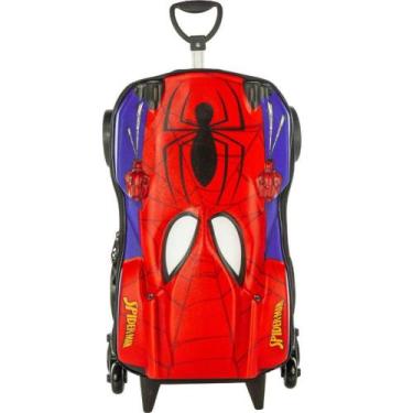 Imagem de Mala Infantil Homem-Aranha 3D Com Rodinhas Multicolorida - Max Toy