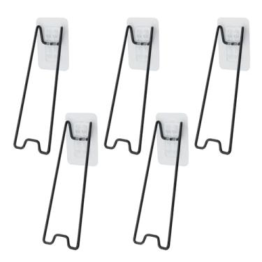 Imagem de Wealrit Suporte de moldura de 5 peças, cavalete autoadesivo traseiro para moldura, suporte de moldura de foto, suporte de exibição de fotos, cavalete atrás, desenhos, pinturas, decoradores