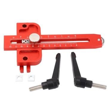 Imagem de Garosa Guia de Gabarito para Serra de Mesa, Localizador de Guia de Corte para Carpintaria Em Liga de Alumínio Com Escala Dupla, Cabe Em Slot T de 3/4 X 3/8 e /8 X 1/4 pol. para Roteador de Serra de