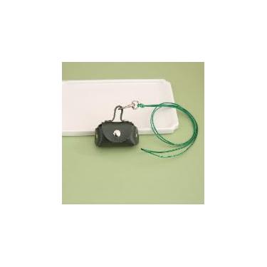 Imagem de 1 minibolsa de moedas de couro PU moderna com pingente, bolsa compacta de armazenamento de fone de ouvido com carteira de pescoço para viagens e uso diário, Verde escuro